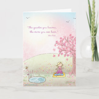 Begin Within Ram Dass Quote - Greeting Card