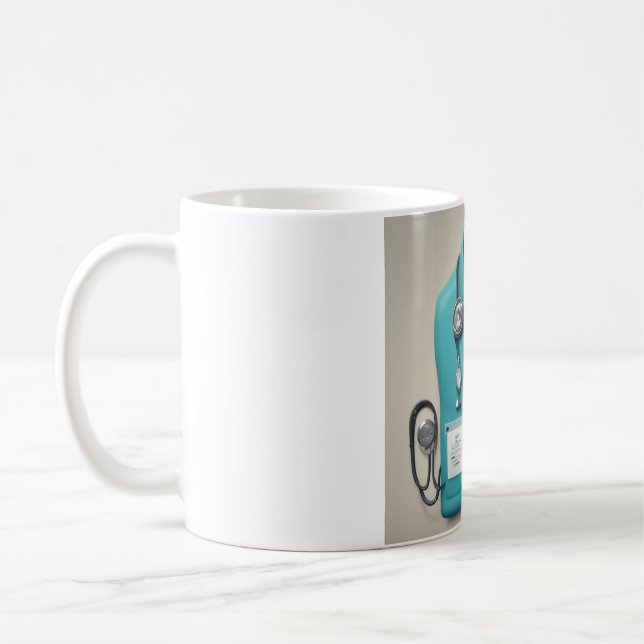 Begin Your Journey: Scrubs & Stethoscopes Mug (Left)