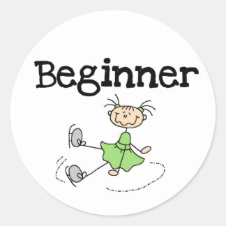 Beginner Ice Skater Sticker