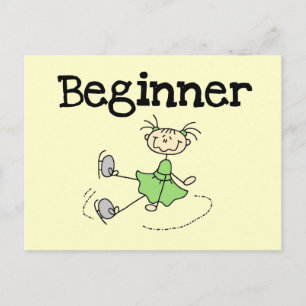 Beginner Ice Skating T-shirts and Gifts Postcard