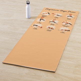 Beginners Yoga Poses Instructional  Mat