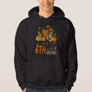 Beginning Of Autumn Fall Teacher Sunflower Hello S Hoodie