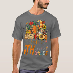 Beginning Of Autumn Fall Teacher Sunflower Hello S T-Shirt