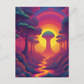 Beginning of The Fall Art Postcard