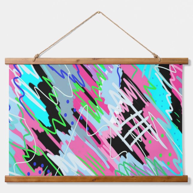 Beginning to Bloom Abstract Art Hanging Tapestry (Front)