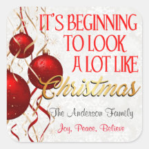 Beginning To Look Like Christmas Custom