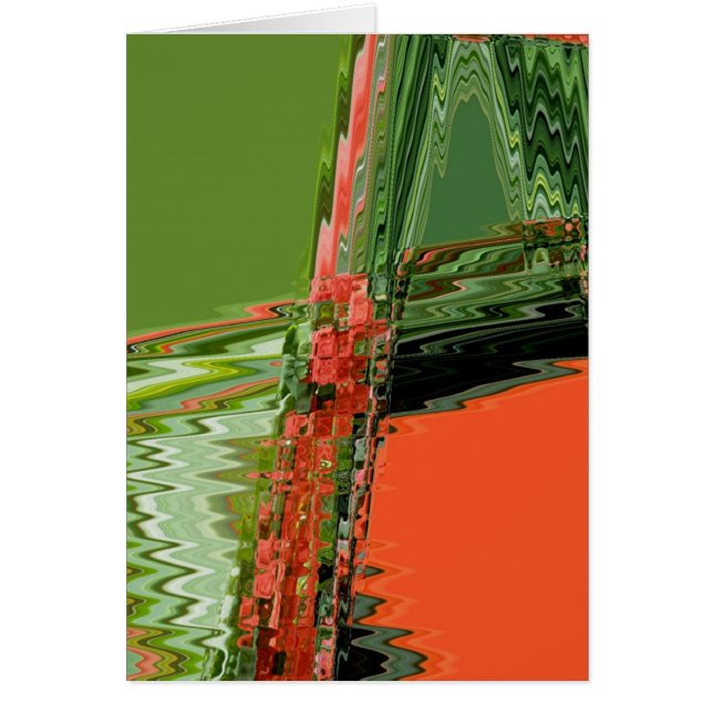 Begonia Abstract Note Card (Front)