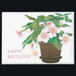 Begonia Birthday Magnet<br><div class="desc">Surprise your besties with this lovely birthday begonia magnet.</div>