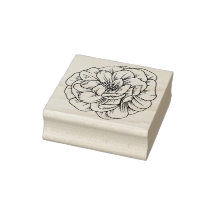 Begonia Flower Wood Art Stamp