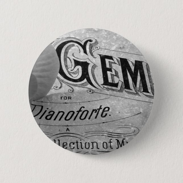 Begonia Gems Pianoforte 2 Inch Round Button (Front)
