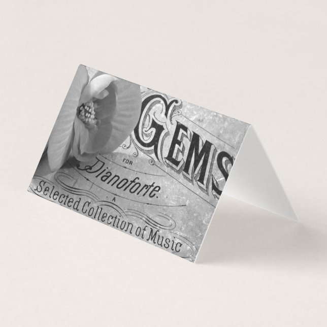 Begonia Gems Pianoforte Card (Front)