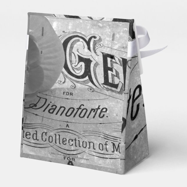 Begonia Gems Pianoforte Favor Box (Back Side)