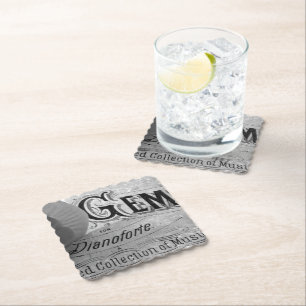 Begonia Gems Pianoforte Paper Coaster