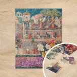 Begonias | Henry Golden Dearth Jigsaw Puzzle<br><div class="desc">Begonias | Original artwork by American artist Henry Golden Dearth (1864-1918). The painting depicts a still life with vase of flowers in the foreground,  with colourful buildings in the background.

Use the design tools to add custom text or personalize the image.</div>