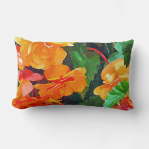 BEGONIAS LUMBAR PILLOW