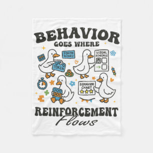 Behavior Analyst Silly Goose Rbt Aby Therapy Sped Fleece Blanket