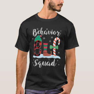 Behavior Elf Squad Christmas Behavior Tech Matchin T-Shirt