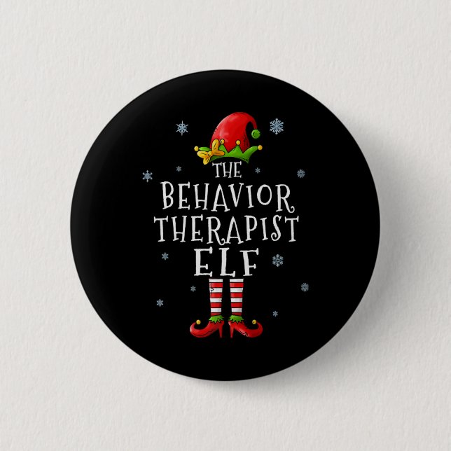 Behavior Therast Elf Xmas Groupe Matching Chris T  2 Inch Round Button (Front)