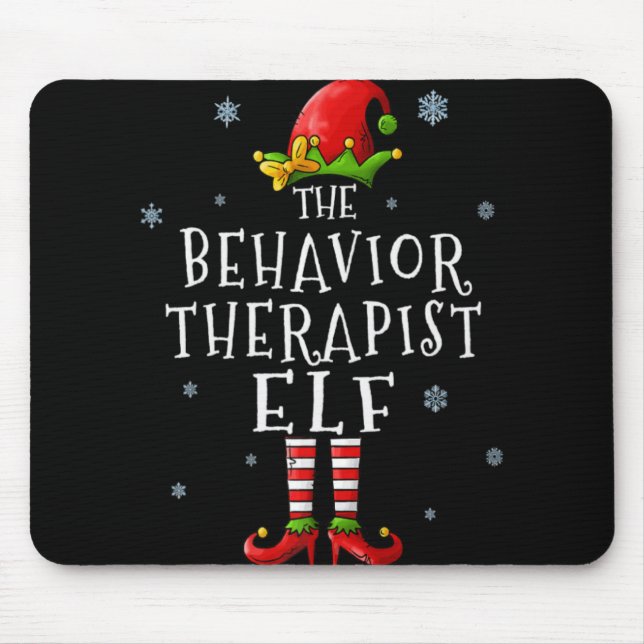 Behavior Therast Elf Xmas Groupe Matching Chris T  Mouse Pad (Front)