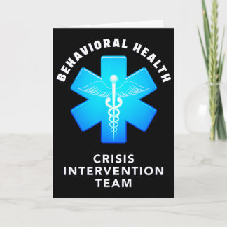 Behavioral And Mental Health Crisis Intervention T Card