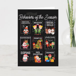 Behaviors Of The Season Sped Teacher Christmas Aby Card