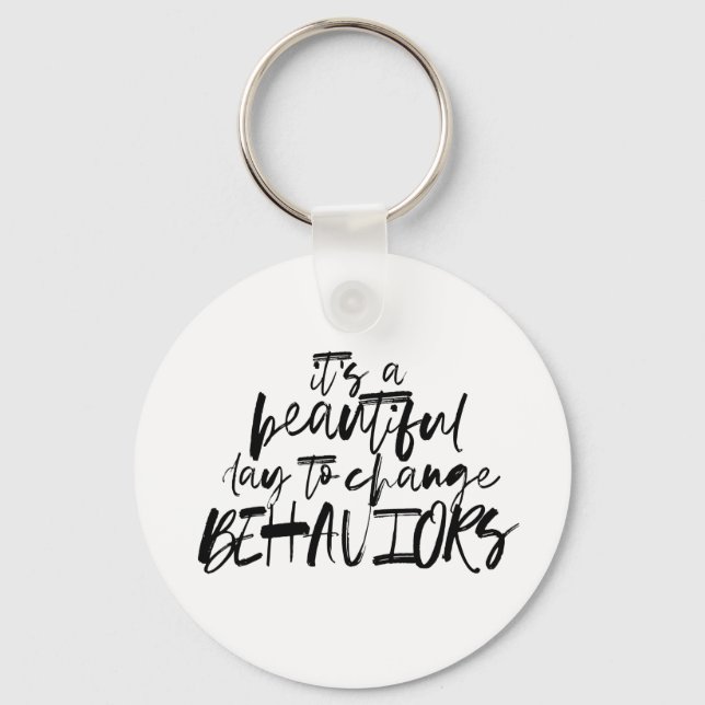 Behaviour Analyst, BCBA, RBT, Behaviorist, ABA  Keychain (Front)