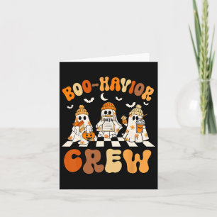 Behaviour Analyst Halloween A Cute Ghost Boo-havio Card