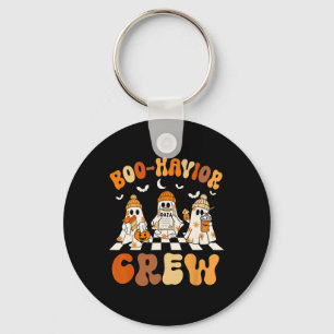 Behaviour Analyst Halloween A Cute Ghost Boo-havio Keychain