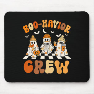 Behaviour Analyst Halloween A Cute Ghost Boo-havio Mouse Pad