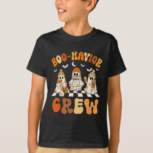 Behaviour Analyst Halloween A Cute Ghost Boo-havio T-Shirt