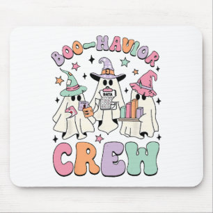Behaviour Analyst Halloween Aba Cute Ghost Boo-hav Mouse Pad