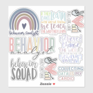 Behaviour Analyst Stickers, ABA stickers, ABA