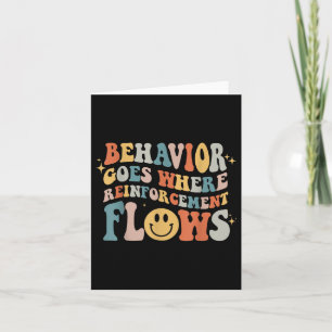 Behaviour Goes Where Reinforcement Flows Autism Aw Card