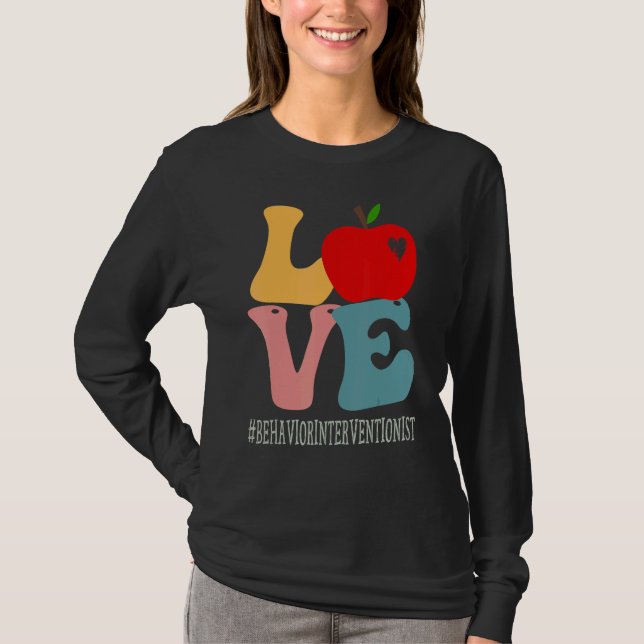 Behaviour Interventionist Love Apple Groovy Back T T-Shirt (Front)