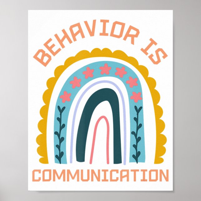 Behaviour Is Communication Special Education SPED  Poster (Front)