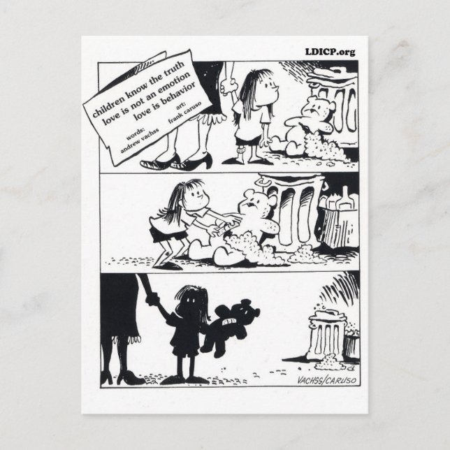 Behaviour Is The Truth Postcard (Front)