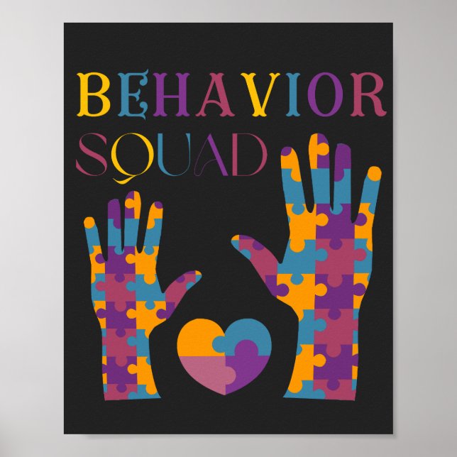 Behaviour Squad Applied Behaviour Analysis Crew  Poster (Front)