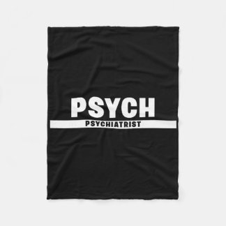 Behavioural And Mental Health Board Certified Psyc Fleece Blanket