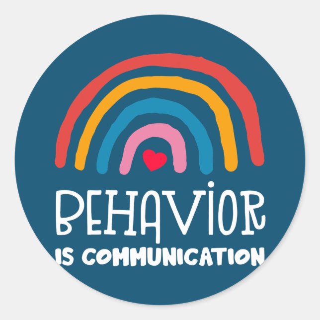 Behavioural Squad Specialist Behaviour Analyst Classic Round Sticker (Front)