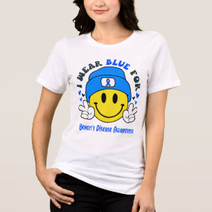 Behcet's Disease Awareness Ribbon Support Gifts Tri-Blend Shirt