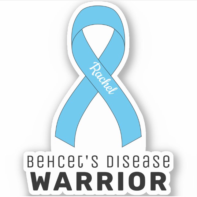 Behcet's Disease Warrior Vinyl Sticker (Front)