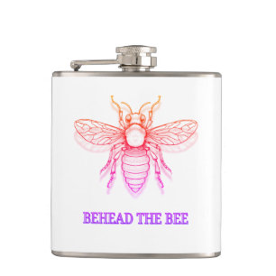 Behead The Bee Hip Flask
