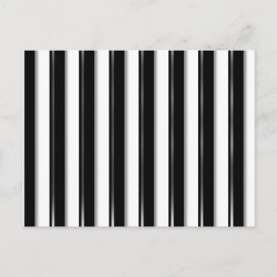 Behind Bars - Black Stripe(Add photo or 2nd Colour Postcard