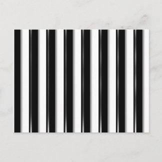 Behind Bars - Black Stripe(Add photo or 2nd Colour Postcard