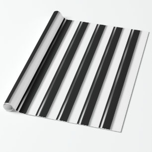 Behind Bars - Black Stripe(Add photo or 2nd Colour Wrapping Paper