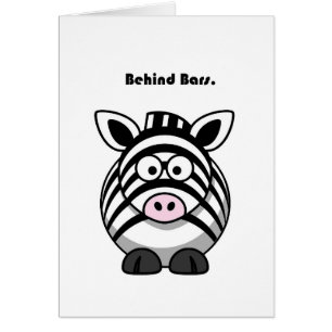 Behind Bars Zebra – Funny Cartoon Animal Pun