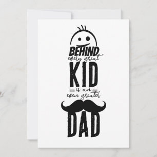 Behind Every Great Kid: Father's Day Holiday Card