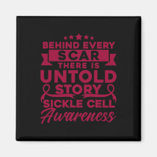 Behind Every Scar Sickle Cell Awareness Magnet