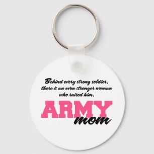 Behind Every Strong Soldier 3 Keychain