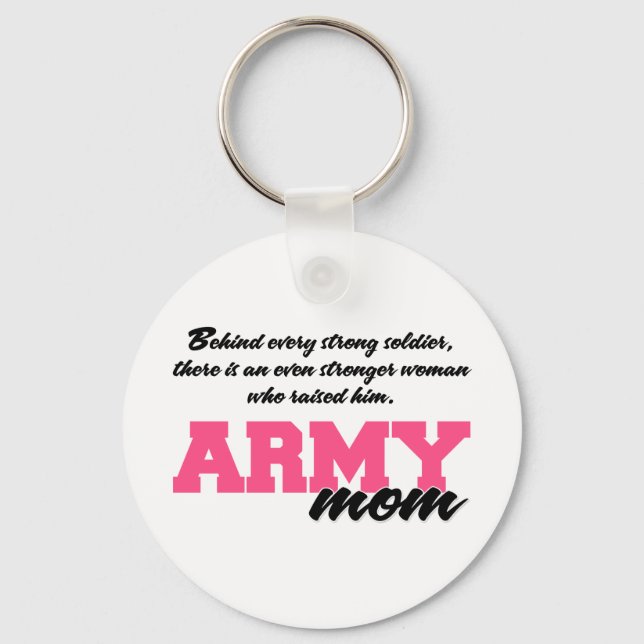 Behind Every Strong Soldier 3 Keychain (Front)